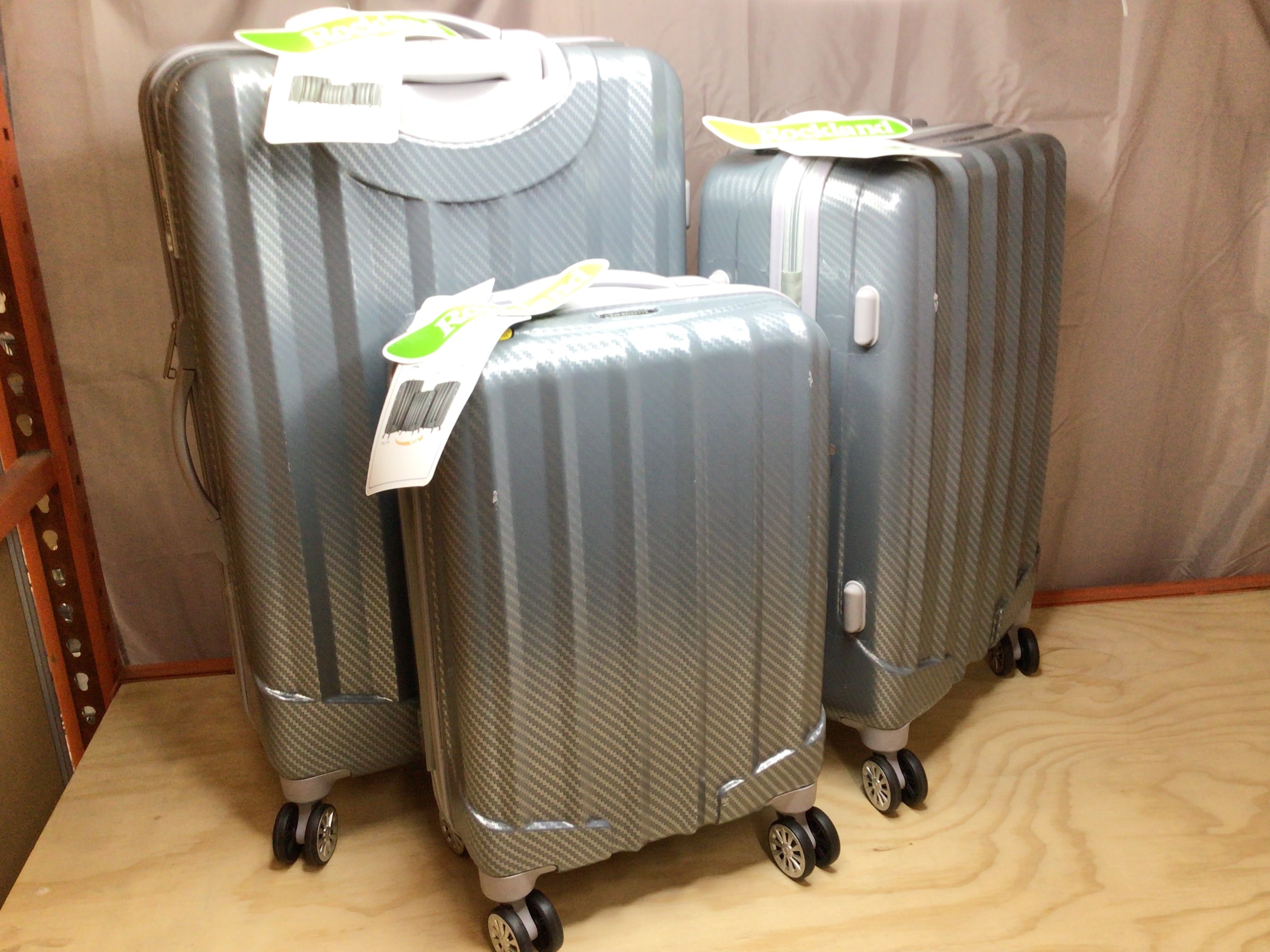 Rockland CF-186 Santa Fe Hardside Spinner Wheel Luggage 3 Pc Set (20"/24"/28") (8097576386798)